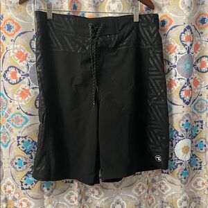 Ocean Current Black Board Shorts
